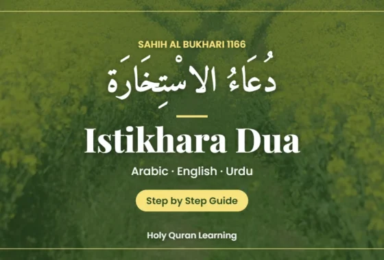 Istikhara dua with a path splitting in two through a field